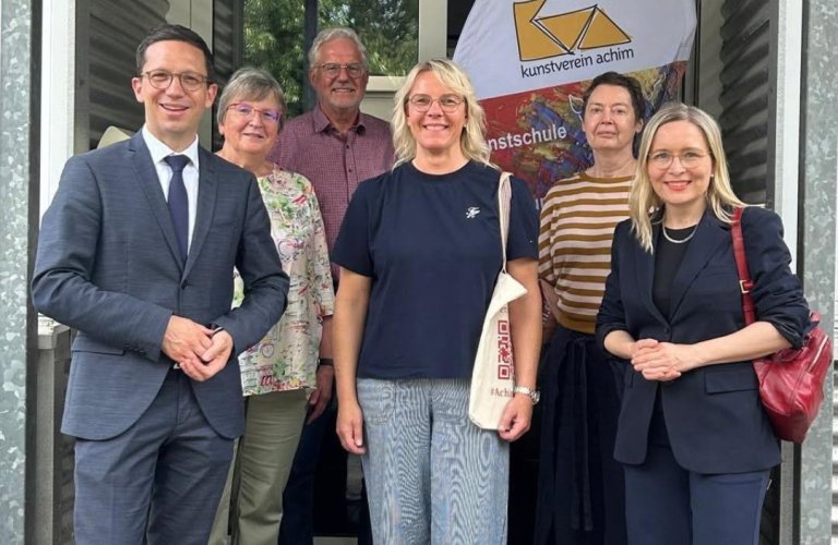 Zu Besuch im Kunstverein mit Wissenschafts- und Kulturminister Falko Mohrs