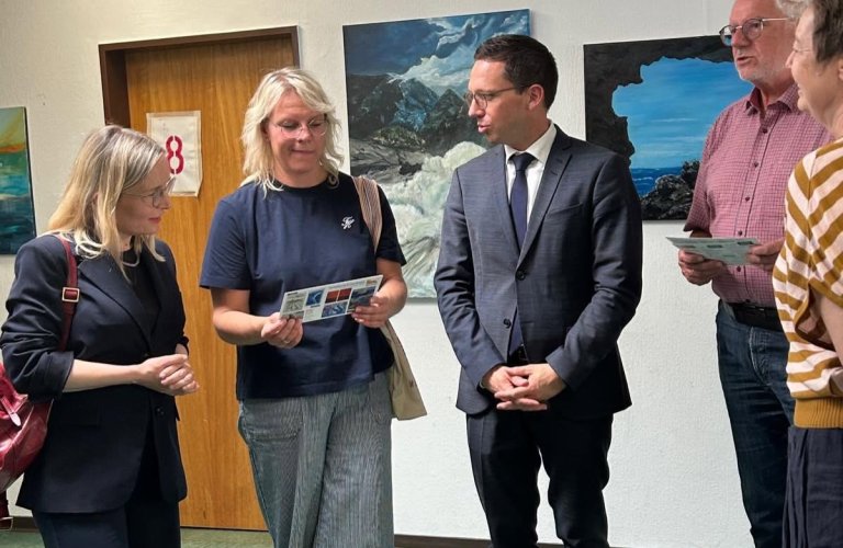 Zu Besuch im Kunstverein mit Wissenschafts- und Kulturminister Falko Mohrs