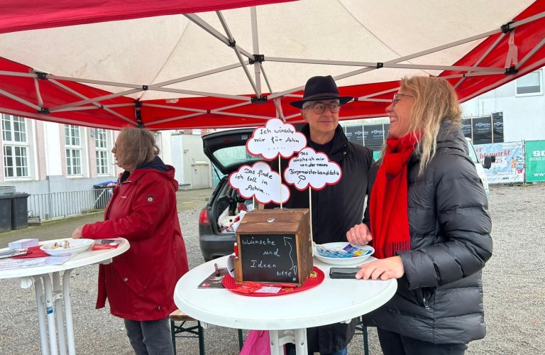 Wunschbox auf dem Achimer Wochenmarkt