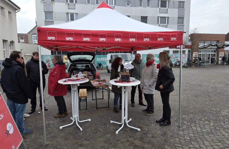 Wunschbox auf dem Achimer Wochenmarkt